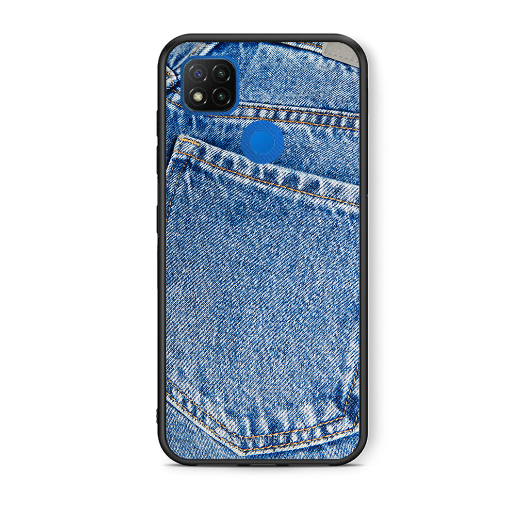 Θήκη Xiaomi Redmi 9C Jeans Pocket από τη Smartfits με σχέδιο στο πίσω μέρος και μαύρο περίβλημα | Xiaomi Redmi 9C Jeans Pocket case with colorful back and black bezels