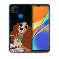 Thumbnail for Θήκη Αγίου Βαλεντίνου Xiaomi Redmi 9C Lady And Tramp 2 από τη Smartfits με σχέδιο στο πίσω μέρος και μαύρο περίβλημα | Xiaomi Redmi 9C Lady And Tramp 2 case with colorful back and black bezels