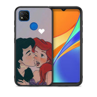 Thumbnail for Θήκη Αγίου Βαλεντίνου Xiaomi Redmi 9C Mermaid Love από τη Smartfits με σχέδιο στο πίσω μέρος και μαύρο περίβλημα | Xiaomi Redmi 9C Mermaid Love case with colorful back and black bezels