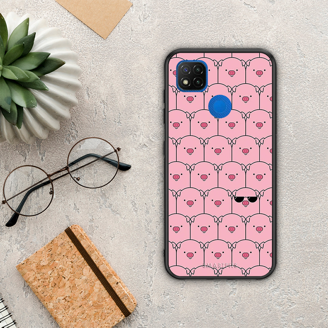 Pig Glasses - Xiaomi Redmi 9c case