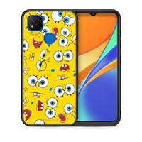Thumbnail for Θήκη Xiaomi Redmi 9C Sponge PopArt από τη Smartfits με σχέδιο στο πίσω μέρος και μαύρο περίβλημα | Xiaomi Redmi 9C Sponge PopArt case with colorful back and black bezels