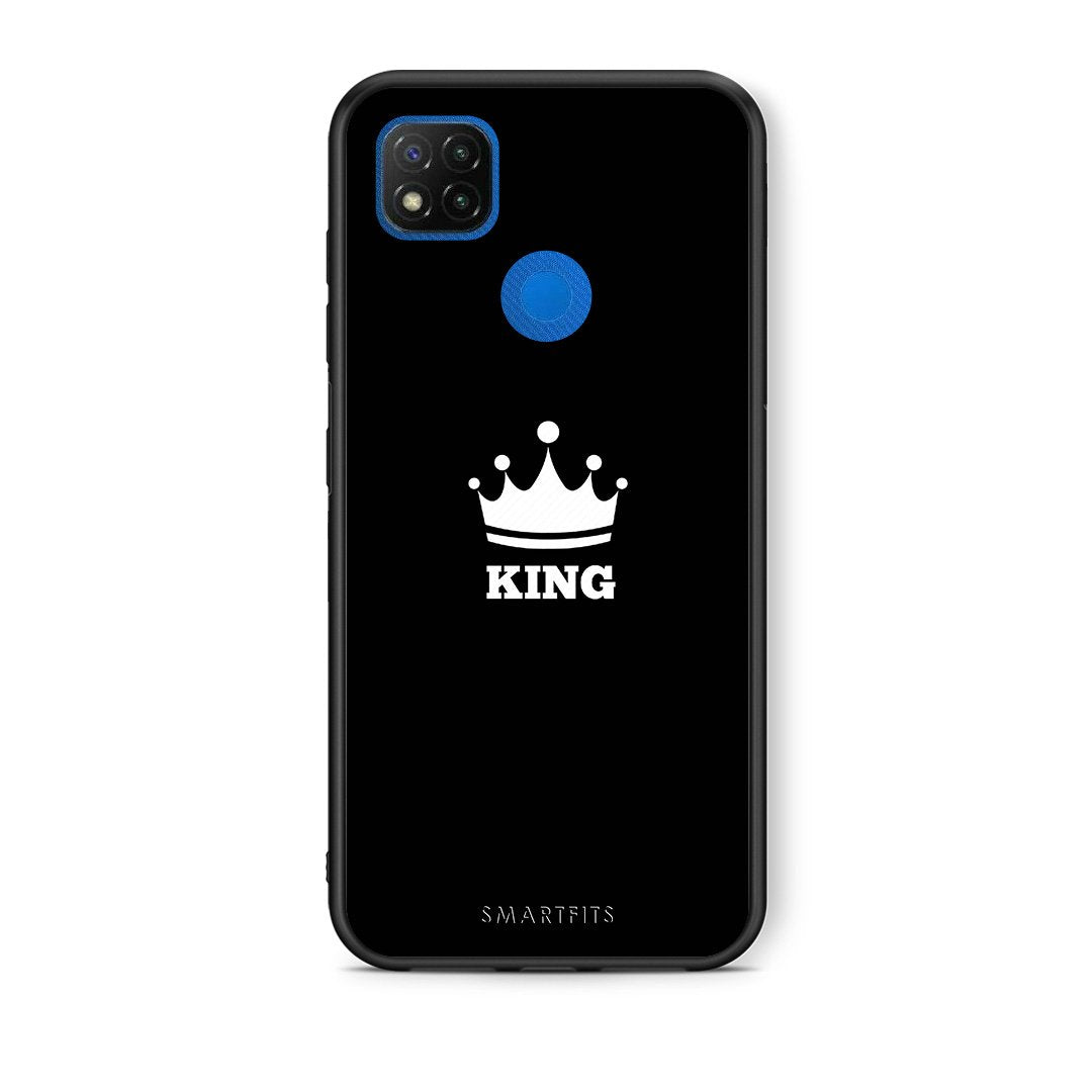 Θήκη Xiaomi Redmi 9C King Valentine από τη Smartfits με σχέδιο στο πίσω μέρος και μαύρο περίβλημα | Xiaomi Redmi 9C King Valentine case with colorful back and black bezels