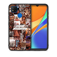 Thumbnail for Θήκη Xiaomi Redmi 9C Xmas Collage από τη Smartfits με σχέδιο στο πίσω μέρος και μαύρο περίβλημα | Xiaomi Redmi 9C Xmas Collage case with colorful back and black bezels