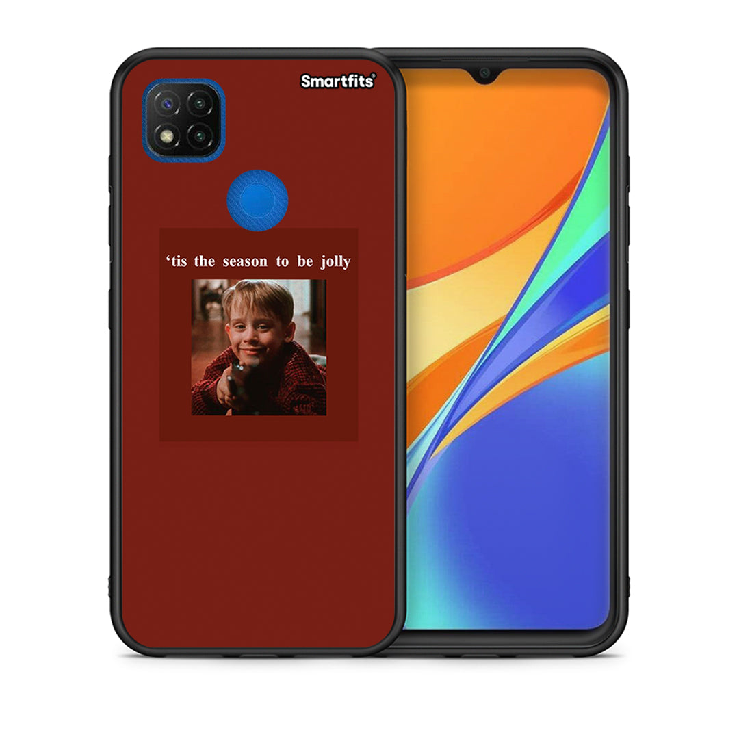 Θήκη Xiaomi Redmi 9C Xmas Ultimate Spirit από τη Smartfits με σχέδιο στο πίσω μέρος και μαύρο περίβλημα | Xiaomi Redmi 9C Xmas Ultimate Spirit case with colorful back and black bezels