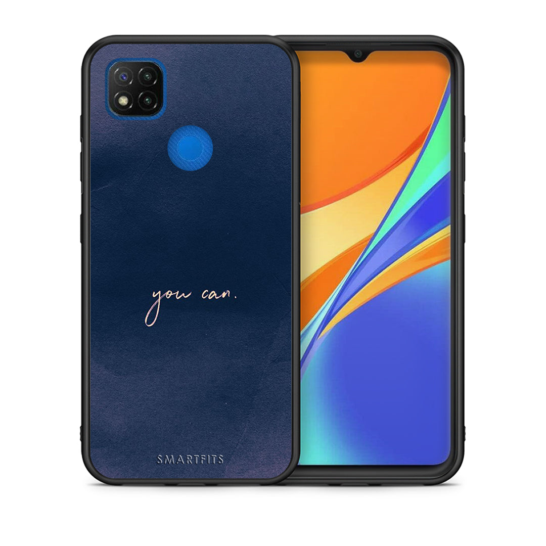 Θήκη Xiaomi Redmi 9C You Can από τη Smartfits με σχέδιο στο πίσω μέρος και μαύρο περίβλημα | Xiaomi Redmi 9C You Can case with colorful back and black bezels