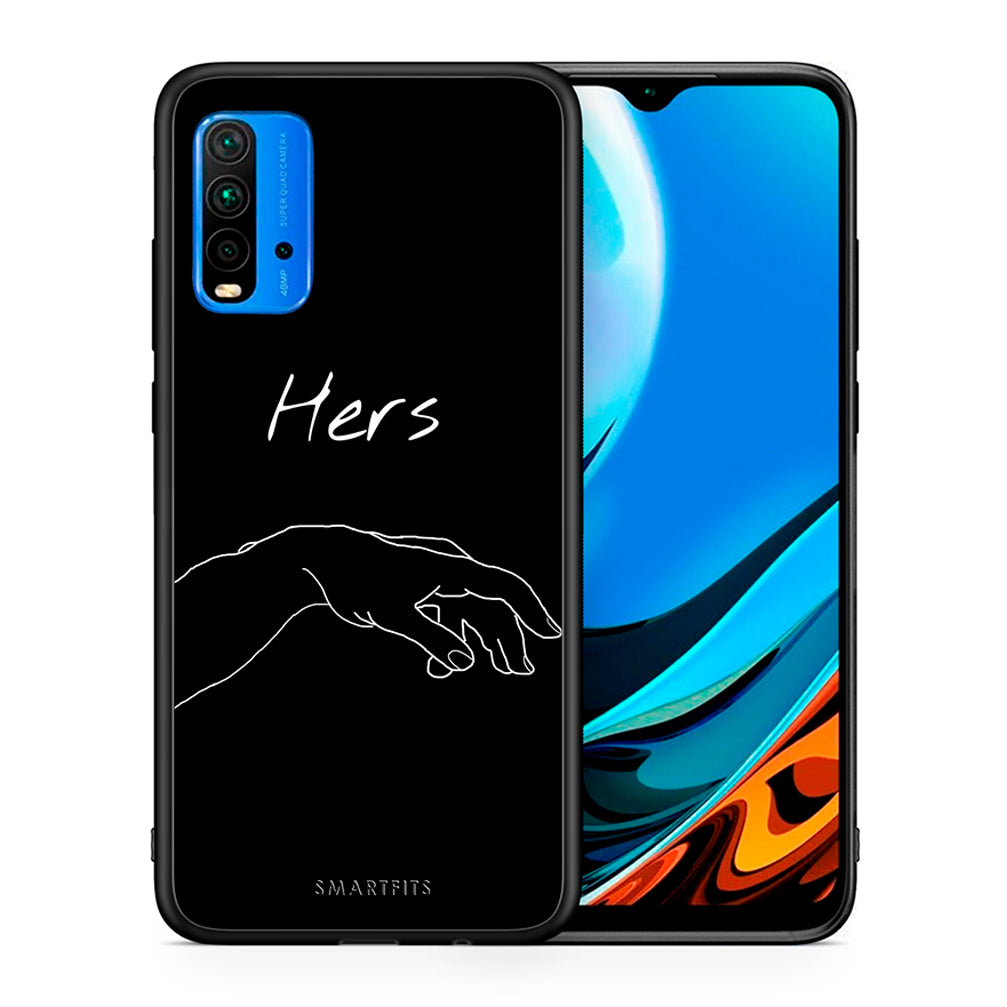 Θήκη Αγίου Βαλεντίνου Xiaomi Poco M3 Aeshetic Love 1 από τη Smartfits με σχέδιο στο πίσω μέρος και μαύρο περίβλημα | Xiaomi Poco M3 Aeshetic Love 1 case with colorful back and black bezels