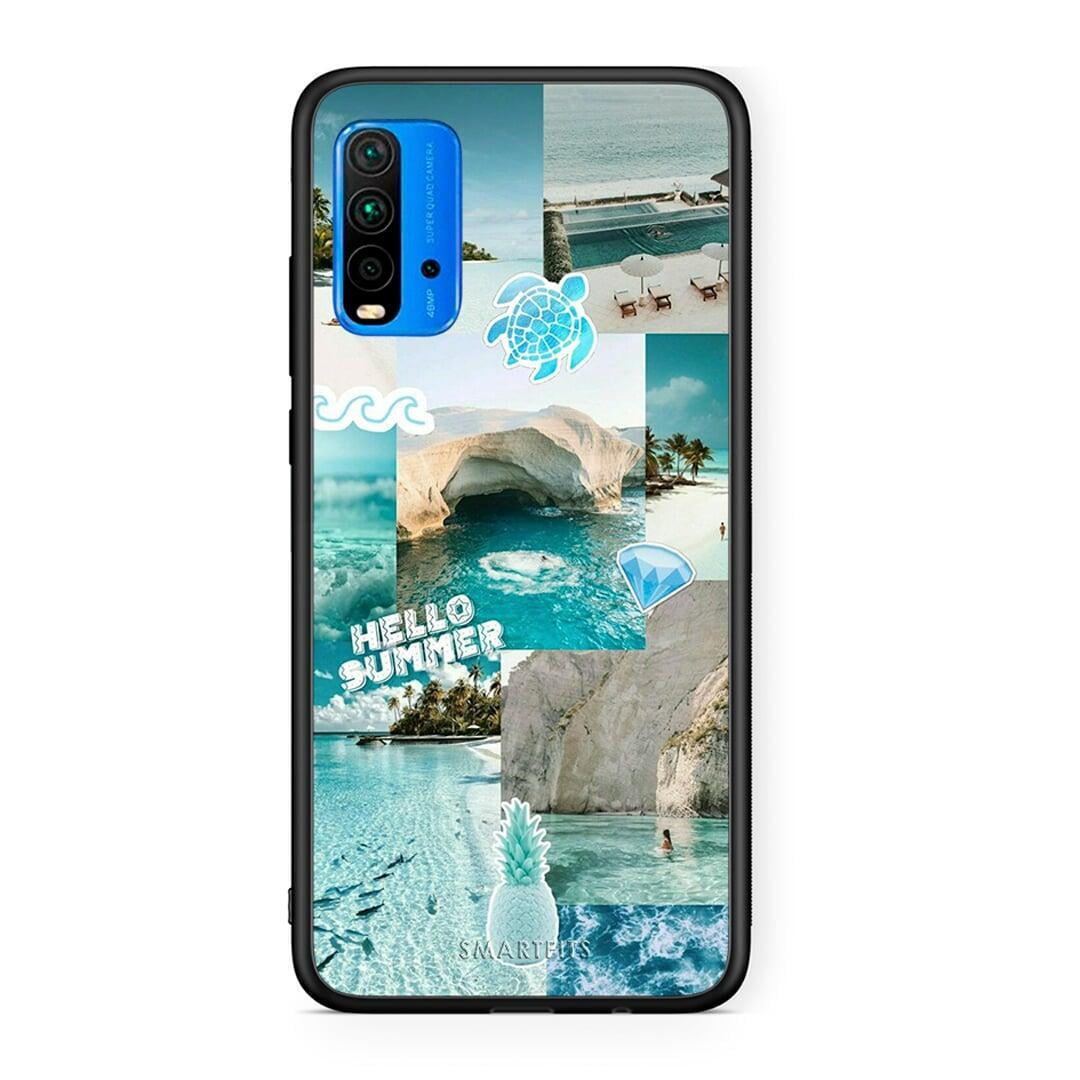 Xiaomi Poco M3 Aesthetic Summer Θήκη από τη Smartfits με σχέδιο στο πίσω μέρος και μαύρο περίβλημα | Smartphone case with colorful back and black bezels by Smartfits