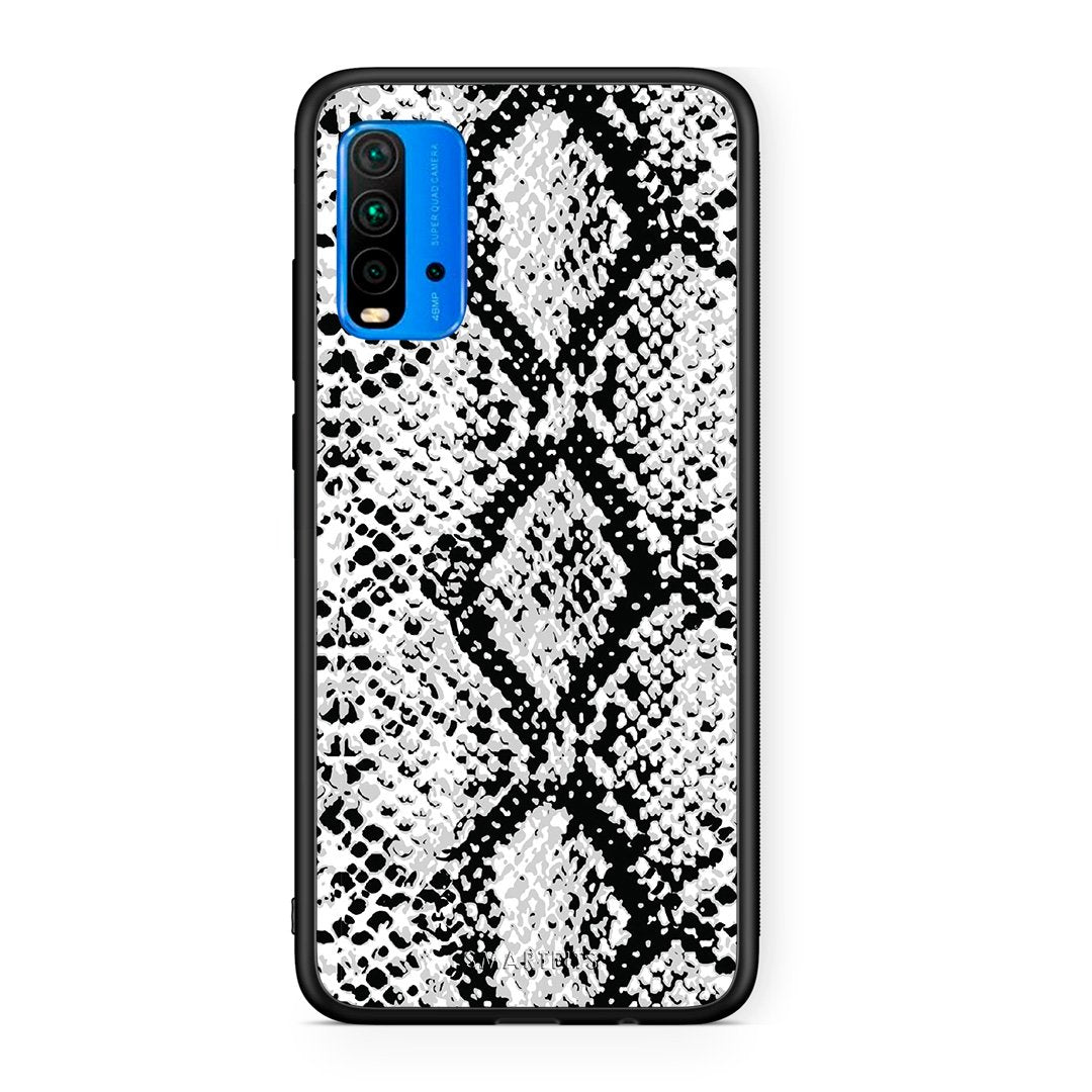 24 - Xiaomi Poco M3 White Snake Animal case, cover, bumper