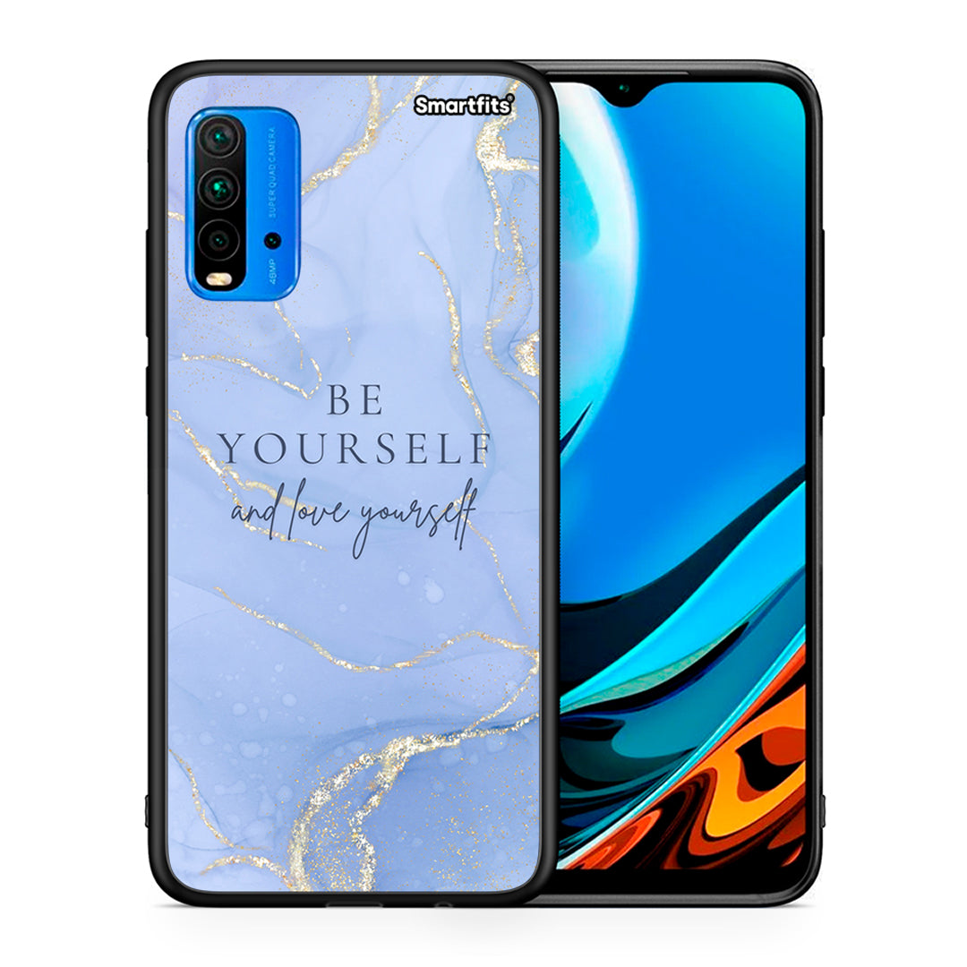 Θήκη Xiaomi Redmi 9T Be Yourself από τη Smartfits με σχέδιο στο πίσω μέρος και μαύρο περίβλημα | Xiaomi Redmi 9T Be Yourself case with colorful back and black bezels