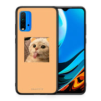 Thumbnail for Θήκη Xiaomi Redmi 9T Cat Tongue από τη Smartfits με σχέδιο στο πίσω μέρος και μαύρο περίβλημα | Xiaomi Redmi 9T Cat Tongue case with colorful back and black bezels