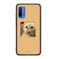 Thumbnail for Xiaomi Poco M3 Cat Tongue θήκη από τη Smartfits με σχέδιο στο πίσω μέρος και μαύρο περίβλημα | Smartphone case with colorful back and black bezels by Smartfits