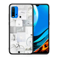 Thumbnail for Θήκη Αγίου Βαλεντίνου Xiaomi Redmi 9T Collage Make Me Wonder από τη Smartfits με σχέδιο στο πίσω μέρος και μαύρο περίβλημα | Xiaomi Redmi 9T Collage Make Me Wonder case with colorful back and black bezels