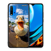 Thumbnail for Θήκη Xiaomi Redmi 9T Duck Face από τη Smartfits με σχέδιο στο πίσω μέρος και μαύρο περίβλημα | Xiaomi Redmi 9T Duck Face case with colorful back and black bezels