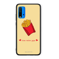 Thumbnail for Xiaomi Redmi 9T Fries Before Guys Θήκη Αγίου Βαλεντίνου από τη Smartfits με σχέδιο στο πίσω μέρος και μαύρο περίβλημα | Smartphone case with colorful back and black bezels by Smartfits
