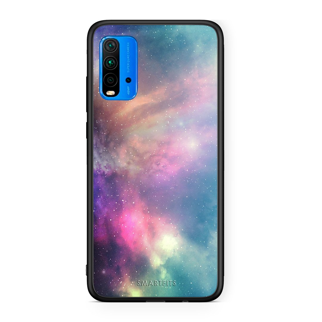 105 - Xiaomi Poco M3 Rainbow Galaxy case, cover, bumper