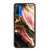 Thumbnail for Xiaomi Redmi 9T Glamorous Pink Marble θήκη από τη Smartfits με σχέδιο στο πίσω μέρος και μαύρο περίβλημα | Smartphone case with colorful back and black bezels by Smartfits