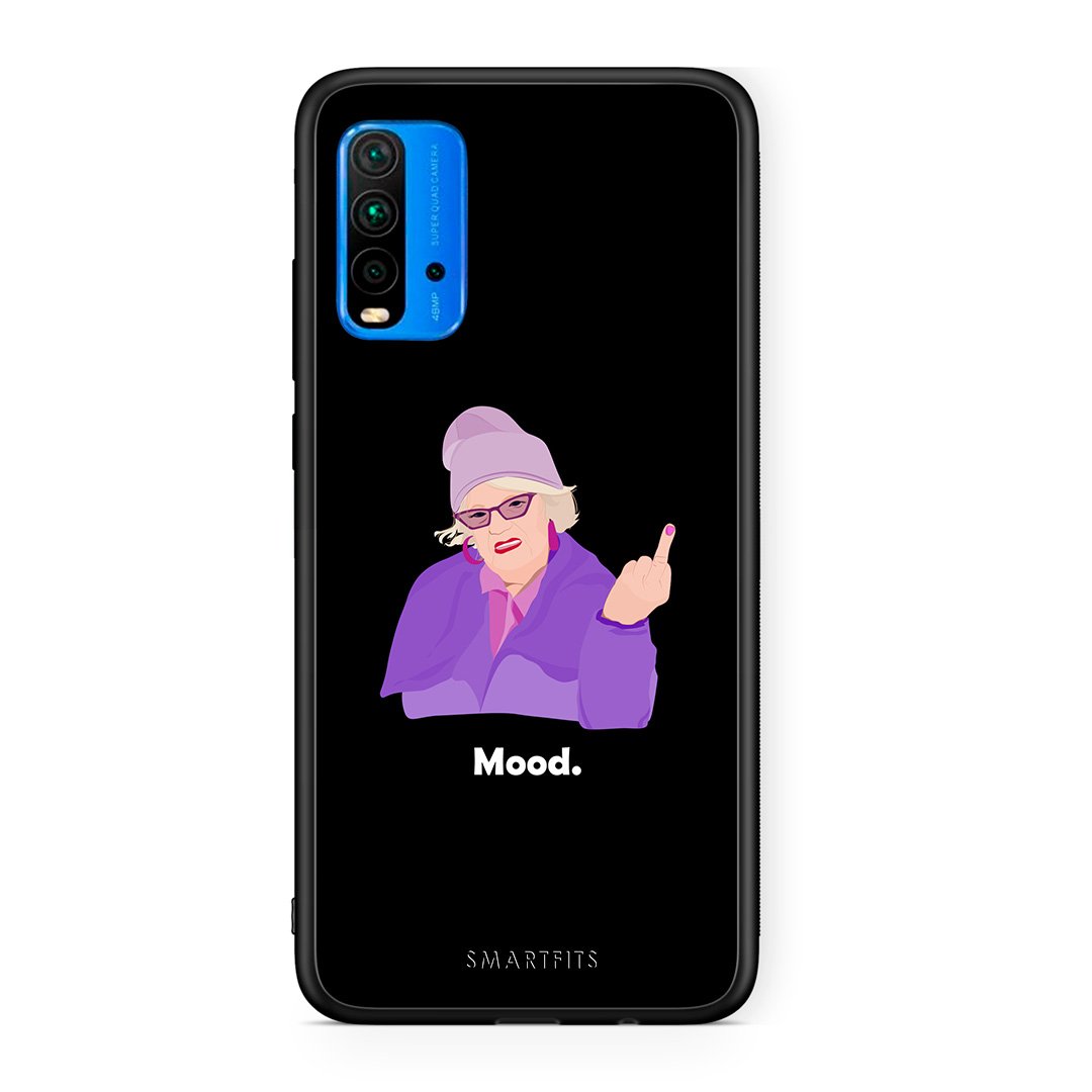 Xiaomi Redmi 9T Grandma Mood Black θήκη από τη Smartfits με σχέδιο στο πίσω μέρος και μαύρο περίβλημα | Smartphone case with colorful back and black bezels by Smartfits