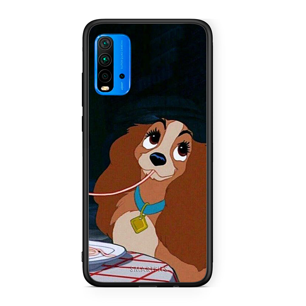 Xiaomi Poco M3 Lady And Tramp 2 Θήκη Αγίου Βαλεντίνου από τη Smartfits με σχέδιο στο πίσω μέρος και μαύρο περίβλημα | Smartphone case with colorful back and black bezels by Smartfits