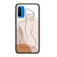 Thumbnail for Xiaomi Redmi 9T LineArt Woman θήκη από τη Smartfits με σχέδιο στο πίσω μέρος και μαύρο περίβλημα | Smartphone case with colorful back and black bezels by Smartfits