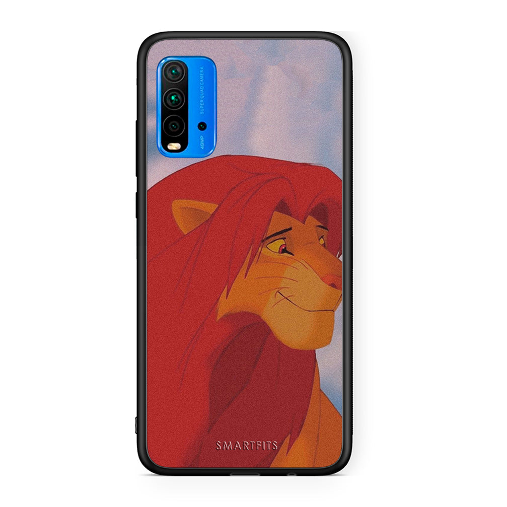 Xiaomi Poco M3 Lion Love 1 Θήκη Αγίου Βαλεντίνου από τη Smartfits με σχέδιο στο πίσω μέρος και μαύρο περίβλημα | Smartphone case with colorful back and black bezels by Smartfits