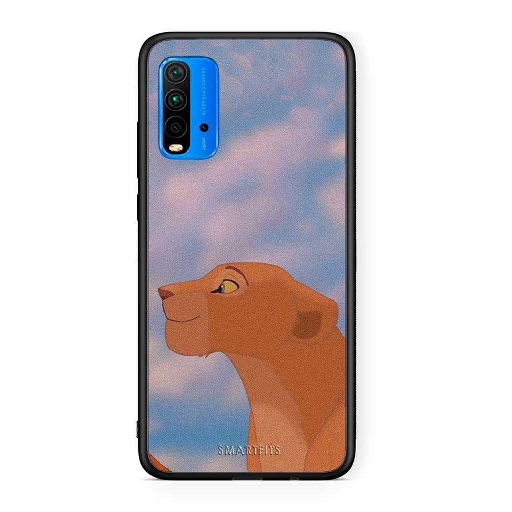 Xiaomi Poco M3 Lion Love 2 Θήκη Αγίου Βαλεντίνου από τη Smartfits με σχέδιο στο πίσω μέρος και μαύρο περίβλημα | Smartphone case with colorful back and black bezels by Smartfits