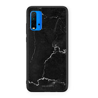 Thumbnail for Xiaomi Redmi 9T Marble Black θήκη από τη Smartfits με σχέδιο στο πίσω μέρος και μαύρο περίβλημα | Smartphone case with colorful back and black bezels by Smartfits