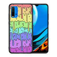 Thumbnail for Θήκη Xiaomi Poco M3 Melting Rainbow από τη Smartfits με σχέδιο στο πίσω μέρος και μαύρο περίβλημα | Xiaomi Poco M3 Melting Rainbow case with colorful back and black bezels