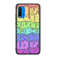 Thumbnail for Xiaomi Redmi 9T Melting Rainbow θήκη από τη Smartfits με σχέδιο στο πίσω μέρος και μαύρο περίβλημα | Smartphone case with colorful back and black bezels by Smartfits