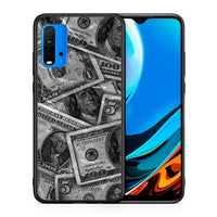 Thumbnail for Θήκη Xiaomi Poco M3 Money Dollars από τη Smartfits με σχέδιο στο πίσω μέρος και μαύρο περίβλημα | Xiaomi Poco M3 Money Dollars case with colorful back and black bezels