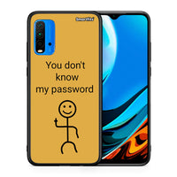 Thumbnail for Θήκη Xiaomi Poco M3 My Password από τη Smartfits με σχέδιο στο πίσω μέρος και μαύρο περίβλημα | Xiaomi Poco M3 My Password case with colorful back and black bezels