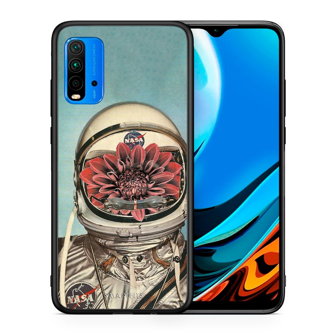 Θήκη Xiaomi Poco M3 Nasa Bloom από τη Smartfits με σχέδιο στο πίσω μέρος και μαύρο περίβλημα | Xiaomi Poco M3 Nasa Bloom case with colorful back and black bezels