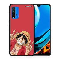 Thumbnail for Θήκη Xiaomi Poco M3 Pirate Luffy από τη Smartfits με σχέδιο στο πίσω μέρος και μαύρο περίβλημα | Xiaomi Poco M3 Pirate Luffy case with colorful back and black bezels