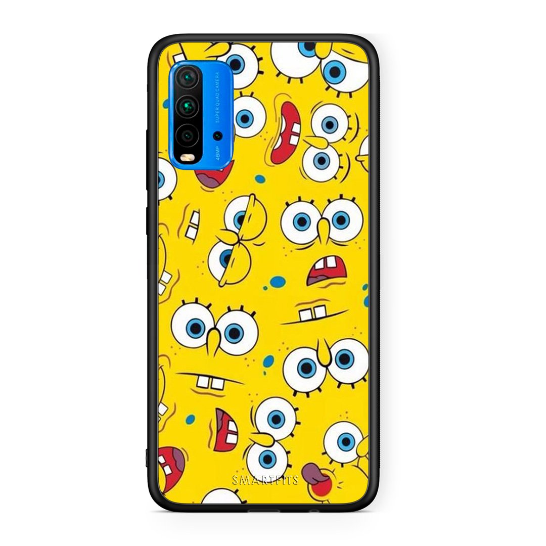 4 - Xiaomi Redmi 9T Sponge PopArt case, cover, bumper