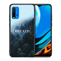 Thumbnail for Θήκη Xiaomi Redmi 9T Breath Quote από τη Smartfits με σχέδιο στο πίσω μέρος και μαύρο περίβλημα | Xiaomi Redmi 9T Breath Quote case with colorful back and black bezels