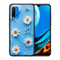 Thumbnail for Θήκη Xiaomi Poco M3 Real Daisies από τη Smartfits με σχέδιο στο πίσω μέρος και μαύρο περίβλημα | Xiaomi Poco M3 Real Daisies case with colorful back and black bezels