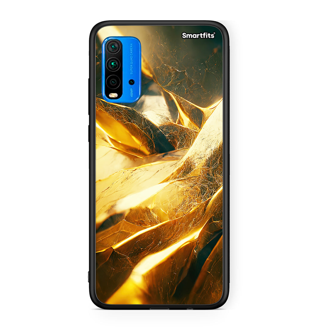 Xiaomi Redmi 9T Real Gold θήκη από τη Smartfits με σχέδιο στο πίσω μέρος και μαύρο περίβλημα | Smartphone case with colorful back and black bezels by Smartfits