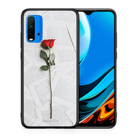 Thumbnail for Θήκη Xiaomi Poco M3 Red Rose από τη Smartfits με σχέδιο στο πίσω μέρος και μαύρο περίβλημα | Xiaomi Poco M3 Red Rose case with colorful back and black bezels