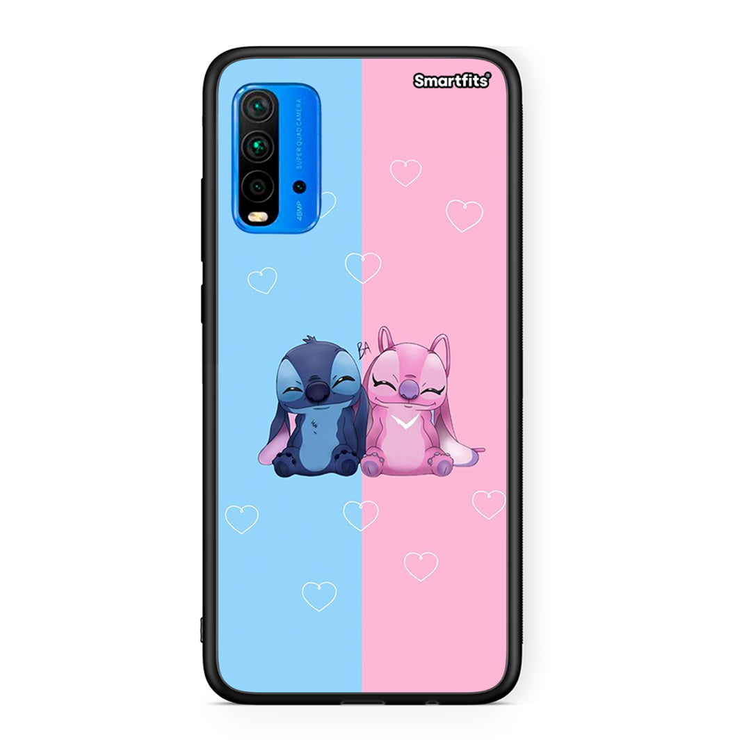 Xiaomi Redmi 9T Stitch And Angel θήκη από τη Smartfits με σχέδιο στο πίσω μέρος και μαύρο περίβλημα | Smartphone case with colorful back and black bezels by Smartfits