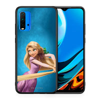 Thumbnail for Θήκη Αγίου Βαλεντίνου Xiaomi Poco M3 Tangled 2 από τη Smartfits με σχέδιο στο πίσω μέρος και μαύρο περίβλημα | Xiaomi Poco M3 Tangled 2 case with colorful back and black bezels