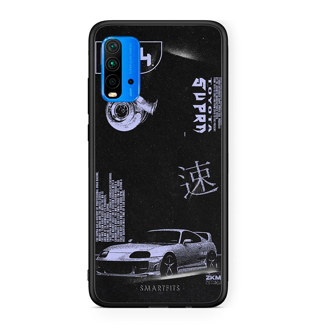 Xiaomi Redmi 9T Tokyo Drift Θήκη Αγίου Βαλεντίνου από τη Smartfits με σχέδιο στο πίσω μέρος και μαύρο περίβλημα | Smartphone case with colorful back and black bezels by Smartfits