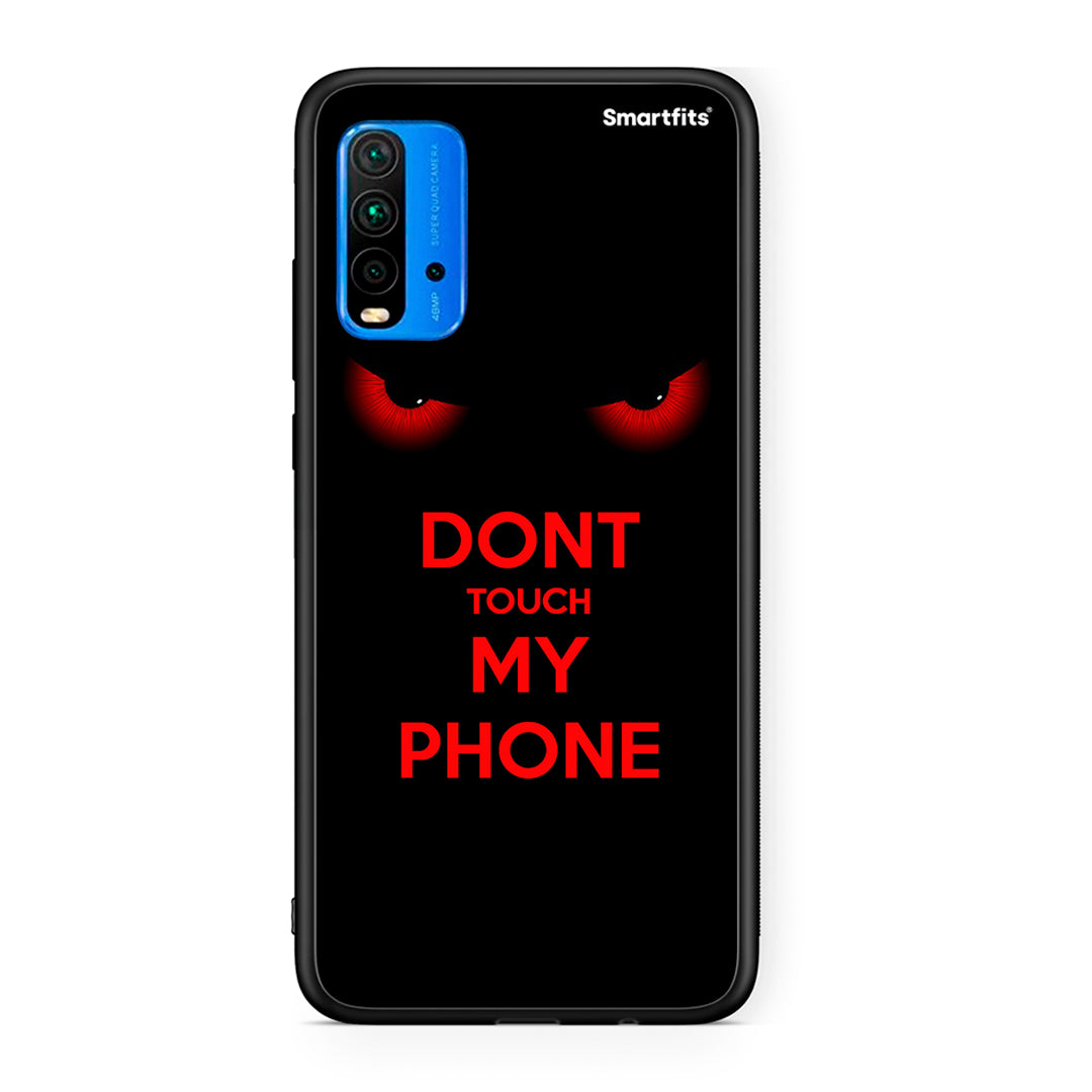 Xiaomi Redmi 9T Touch My Phone Θήκη από τη Smartfits με σχέδιο στο πίσω μέρος και μαύρο περίβλημα | Smartphone case with colorful back and black bezels by Smartfits