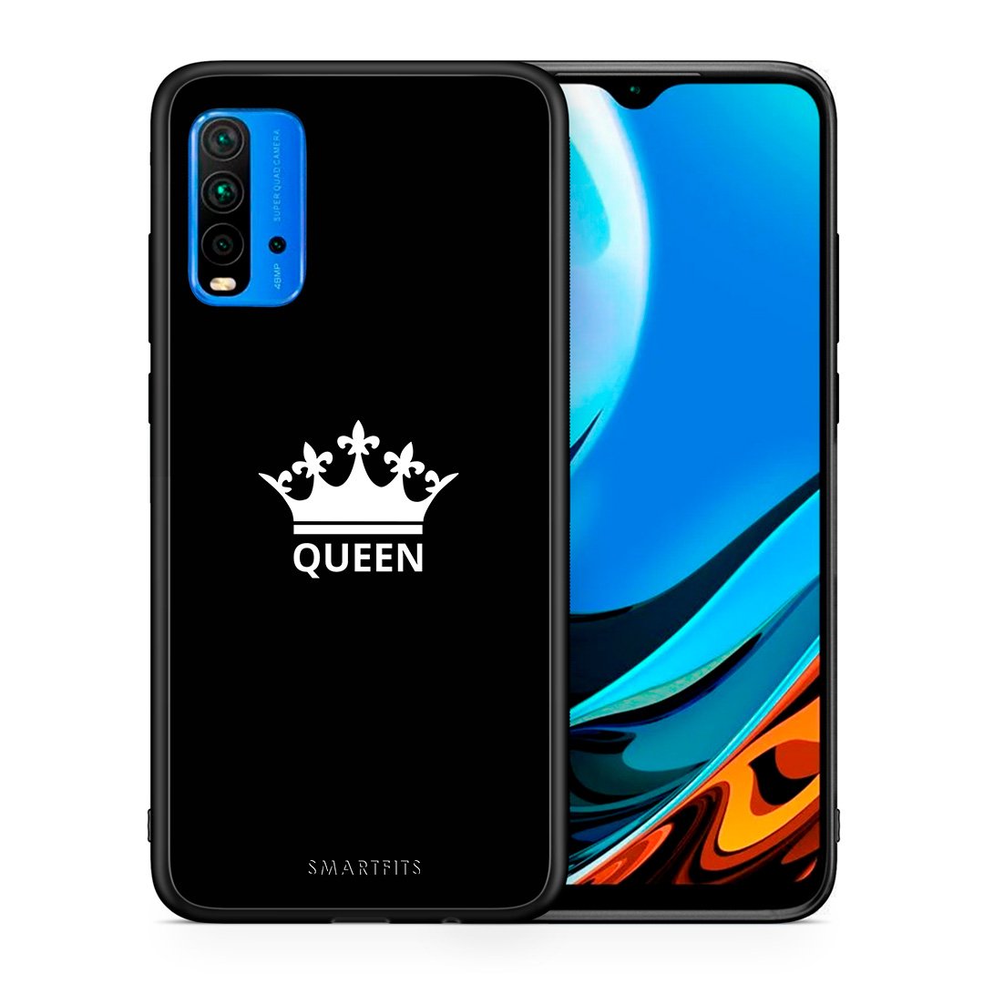 Θήκη Xiaomi Poco M3 Queen Valentine από τη Smartfits με σχέδιο στο πίσω μέρος και μαύρο περίβλημα | Xiaomi Poco M3 Queen Valentine case with colorful back and black bezels