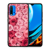 Thumbnail for Θήκη Xiaomi Poco M3 RoseGarden Valentine από τη Smartfits με σχέδιο στο πίσω μέρος και μαύρο περίβλημα | Xiaomi Poco M3 RoseGarden Valentine case with colorful back and black bezels