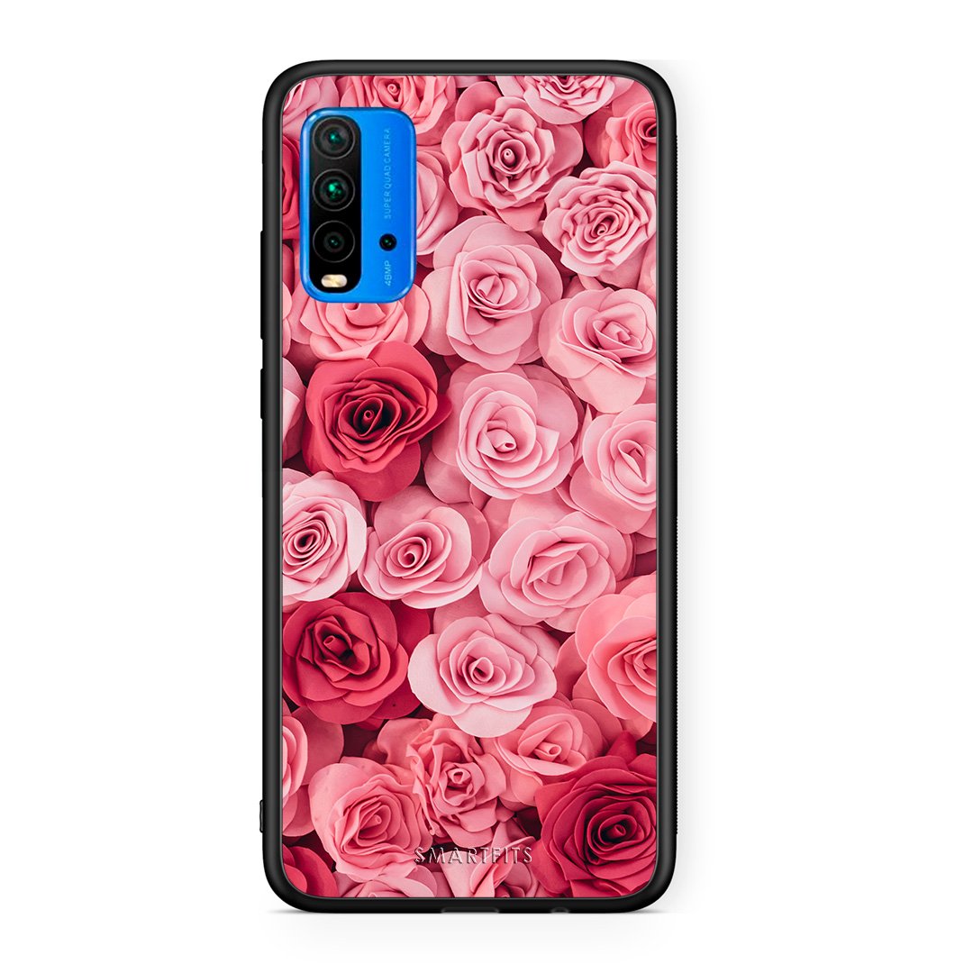 4 - Xiaomi Redmi 9T RoseGarden Valentine case, cover, bumper