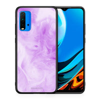 Thumbnail for Θήκη Xiaomi Redmi 9T Lavender Watercolor από τη Smartfits με σχέδιο στο πίσω μέρος και μαύρο περίβλημα | Xiaomi Redmi 9T Lavender Watercolor case with colorful back and black bezels