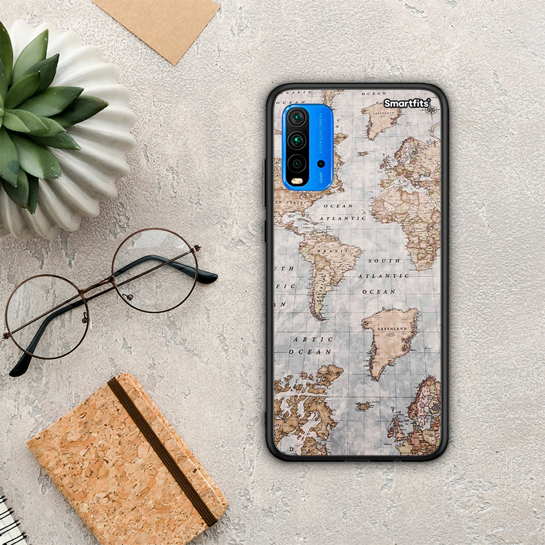 World Map - Xiaomi Redmi 9T case