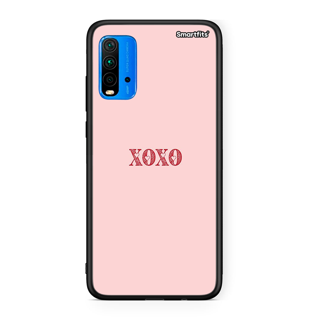 Xiaomi Redmi 9T XOXO Love θήκη από τη Smartfits με σχέδιο στο πίσω μέρος και μαύρο περίβλημα | Smartphone case with colorful back and black bezels by Smartfits