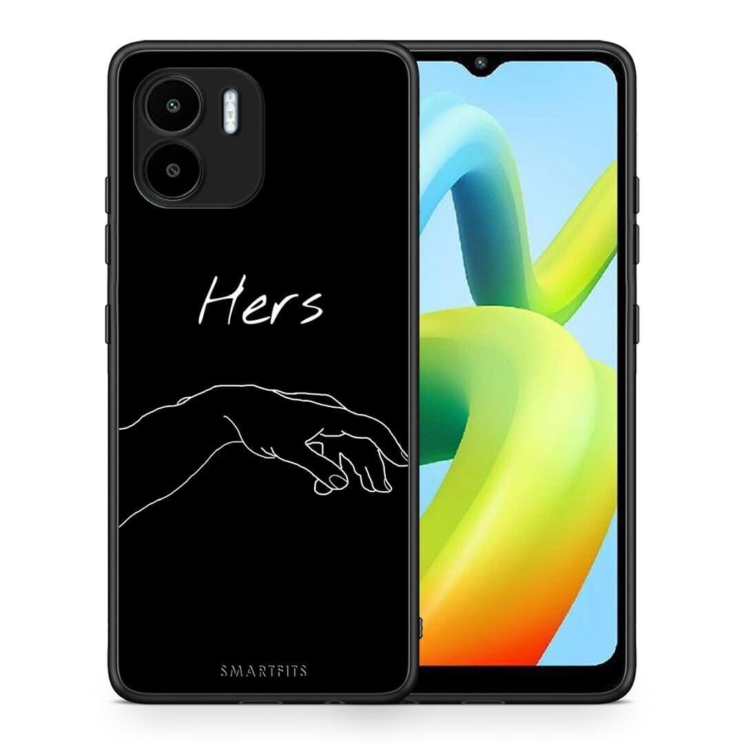 Θήκη Xiaomi Redmi A1 / A2 Aesthetic Love 1 από τη Smartfits με σχέδιο στο πίσω μέρος και μαύρο περίβλημα | Xiaomi Redmi A1 / A2 Aesthetic Love 1 Case with Colorful Back and Black Bezels