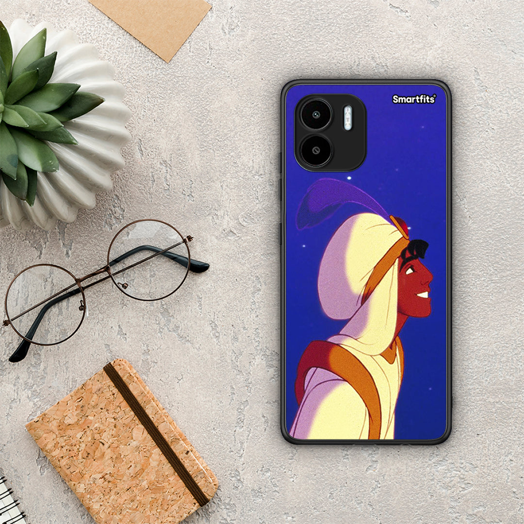 Θήκη Xiaomi Redmi A1 / A2 Alladin And Jasmine Love 1 από τη Smartfits με σχέδιο στο πίσω μέρος και μαύρο περίβλημα | Xiaomi Redmi A1 / A2 Alladin And Jasmine Love 1 Case with Colorful Back and Black Bezels