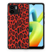 Thumbnail for Θήκη Xiaomi Redmi A1 / A2 Animal Red Leopard από τη Smartfits με σχέδιο στο πίσω μέρος και μαύρο περίβλημα | Xiaomi Redmi A1 / A2 Animal Red Leopard Case with Colorful Back and Black Bezels